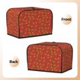 thumbnail image 3 of Rateoe Pizza Cartoon Pattern Toaster Covers 2 Slice Wide Slot,Bread Machine Cover,Bread Dust Cover & Fingerprint Protection,Appliance Covers, 3 of 7