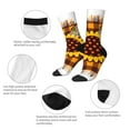 thumbnail image 3 of Rocae Sunflower Gnomes and Bees for Adult Socks Casual Athletic Stretchy Loose Socks for Women Men Non-Slip Middle Tube Socks, 3 of 6