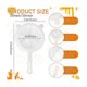 thumbnail image 4 of 2 Pcs Juice Strainer Plastic Nylon Food Strainer Yogurt Mesh Strainer with Handle for Kitchen Juicing 120/200 Mesh, 4 of 5
