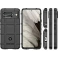 thumbnail image 2 of EGO TACTICAL Rugged Shield Brand Solid Color TPU Phone Case for Google Pixel 8 5G - Solid Black, 2 of 4