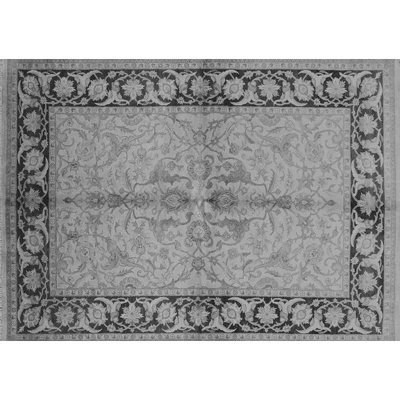 Ahgly Company Indoor Rectangle Oriental Gray Traditional Area Rugs, 3' x 5'