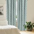 thumbnail image 2 of Ambesonne Vintage Curtains, Floral Rustic Garden, Pair of 28"x84", Pale Blue Cream Umber, 2 of 5
