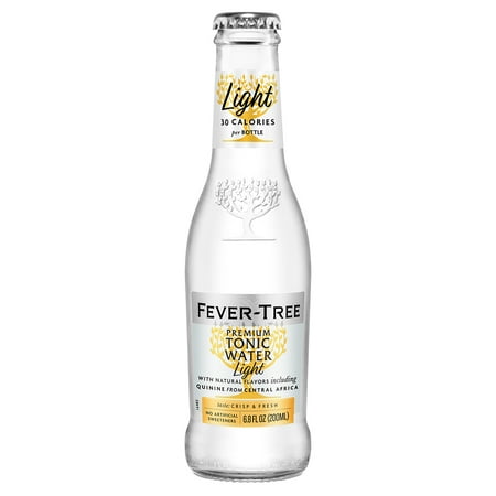 Fever-Tree Premium Light Indian Tonic Water, 6.8oz, 4 Count, Glass Bottle, Refreshing, Shelf Stable