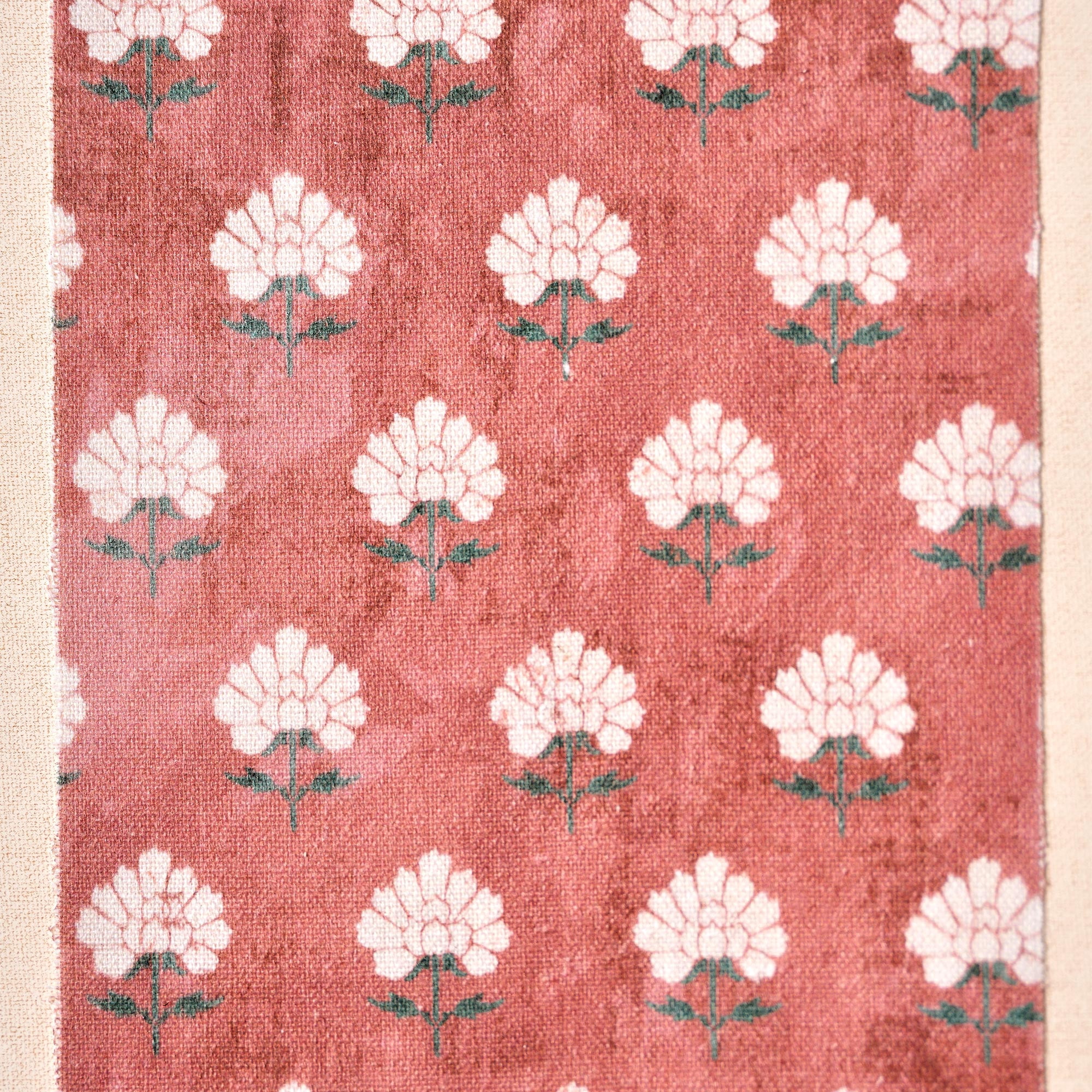 Beautiful Framed Floral Block Print Wall Art by Drew Barrymore 11.5" X 18"