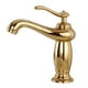 thumbnail image 3 of Grifo para Lavabo de Caliente / Frío con Un Orificio - Bronce, Se Describe Oro, 3 of 9