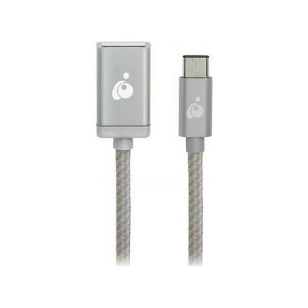 UPC: 0881317513595 | IOGEAR G2LU3CAF10-SIL Charge & Sync USB-C to USB Type-A Adapter – 1 PACK