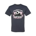 thumbnail image 2 of Wild Bobby It's About To Get Miami Soccer Skyline Sports Men Tee, Vintage Heather Navy, Medium, 2 of 5