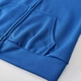 thumbnail image 5 of Women 2 Piece Sweatsuit Outfits Sets Zipper Up Hooded Sweatshirt And Jogger Pants Workout Sets Women Hooded Sweatshirt and Pant Tracksuit Sport Suit, XL&Blue, 5 of 7