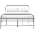 thumbnail image 5 of Mod Uptown Contemporary Metal Platform Bed, Queen, Gray, 5 of 5