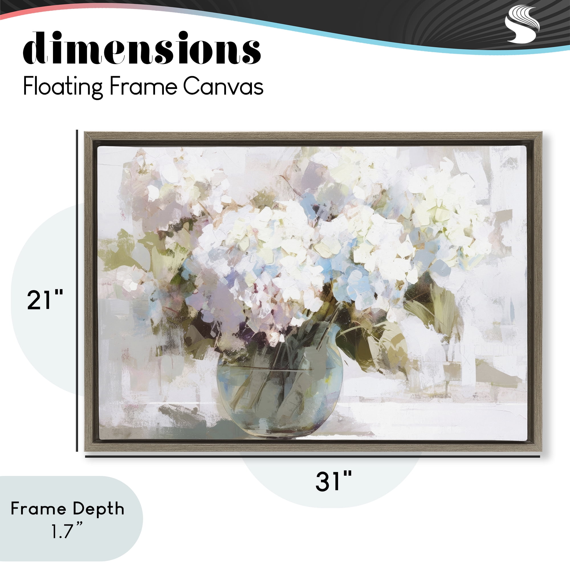 Stupell Industries Blushing Bride Garden Flowers Brown Framed Floater Canvas Wall Art, design by Tina LeCour
