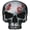 JUMBO SKULL, LARGE, variant on JUMBO SKULL with BULLET HOLES PATCH - The Embroidered Artwork Heat Sealed Backing Iron Sew-On Large Patch - 9" x 10"