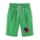 thumbnail image 1 of Pantalones Cortos Casuales para Mujer Día de la Independencia Impreso Elástico de la Cintura, Pantalones Cortos de Verano para Mujeres, 1 of 4