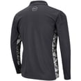 thumbnail image 3 of Men's Colosseum Charcoal Washington State Cougars OHT Military Appreciation Digital Camo Lightweight Quarter-Zip, 3 of 4