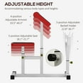 thumbnail image 6 of Resenkos 265 LBS Preacher Curl Bench, Adjustable Seated Arm Isolated Barbell Dumbbell Bicep Station, for Strength Training, White, 6 of 7