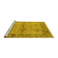 thumbnail image 2 of Ahgly Company Machine Washable Indoor Rectangle Oriental Yellow Industrial Area Rugs, 8' x 10', 2 of 4