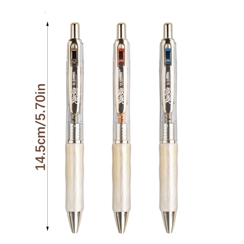 CEORPER 12Pcs Retractable Exam Pen Black Gel Ink Smooth Glides Press Mechanism Design