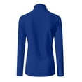 thumbnail image 5 of BiZtdJrK Womens T Shirts Turtleneck Long Sleeve Casual Tee Shirt Slim Fit Solid Basic Tees Lightweight Comfy Lounge Tops Birthday Gift Blue XXL, 5 of 6