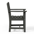 thumbnail image 5 of WestinTrends Ashore Outdoor HDPE Patio Classic Dining Arm Chair, Gray, 5 of 16