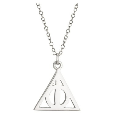 Warner Brothers Harry Potter Unisex Sterling Silver Harry Potter Necklace 16"   2" chain