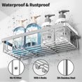 thumbnail image 4 of Estante organizador Shower Caddy Silver, paquete de 5, 4 of 8