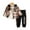 Brown, variant on FhsagQ Outfits for Boys Toddler Boys Long Sleeve Letter Prints Tops and Pants Child Kids 2Pcs Set Outfits Kids Clothese Brown 4-6 Years