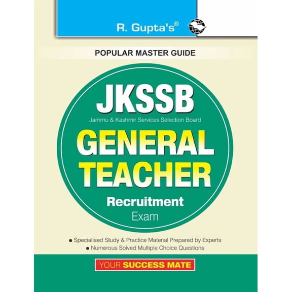 Jkssb: General Teacher Recruitment Exam Guide, (Paperback)