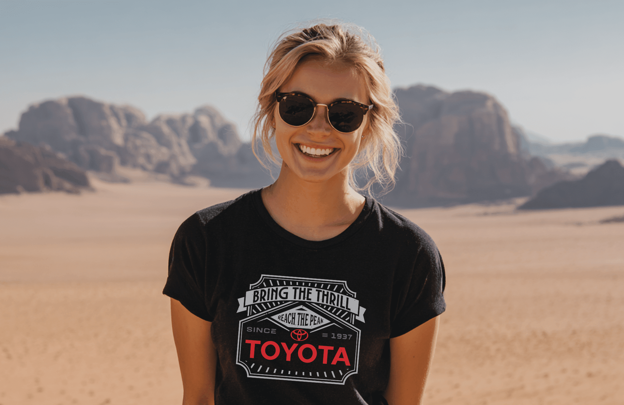 Toyota Womens Off Road 4x4 Apparel Black Crop Top