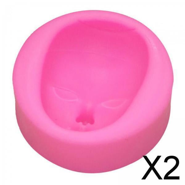 Kit de esculpir caras de muñecas de silicona para de bricolaje 2 piezas