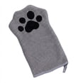 thumbnail image 2 of Paw Bathing Towel for Cats Coral Fleece Absorbent Bath Towel Soft Quick-Dry Paw Bathing Towel for Paws Face,Gray, 2 of 3