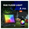 thumbnail image 3 of Projecteur LED Tuya intellint RGB Éclairage Extérieur 30W 50W 100W Lumière Réglable avec Contrôle Vocal Projecteur, Confortable et Lumineux, 3 of 8