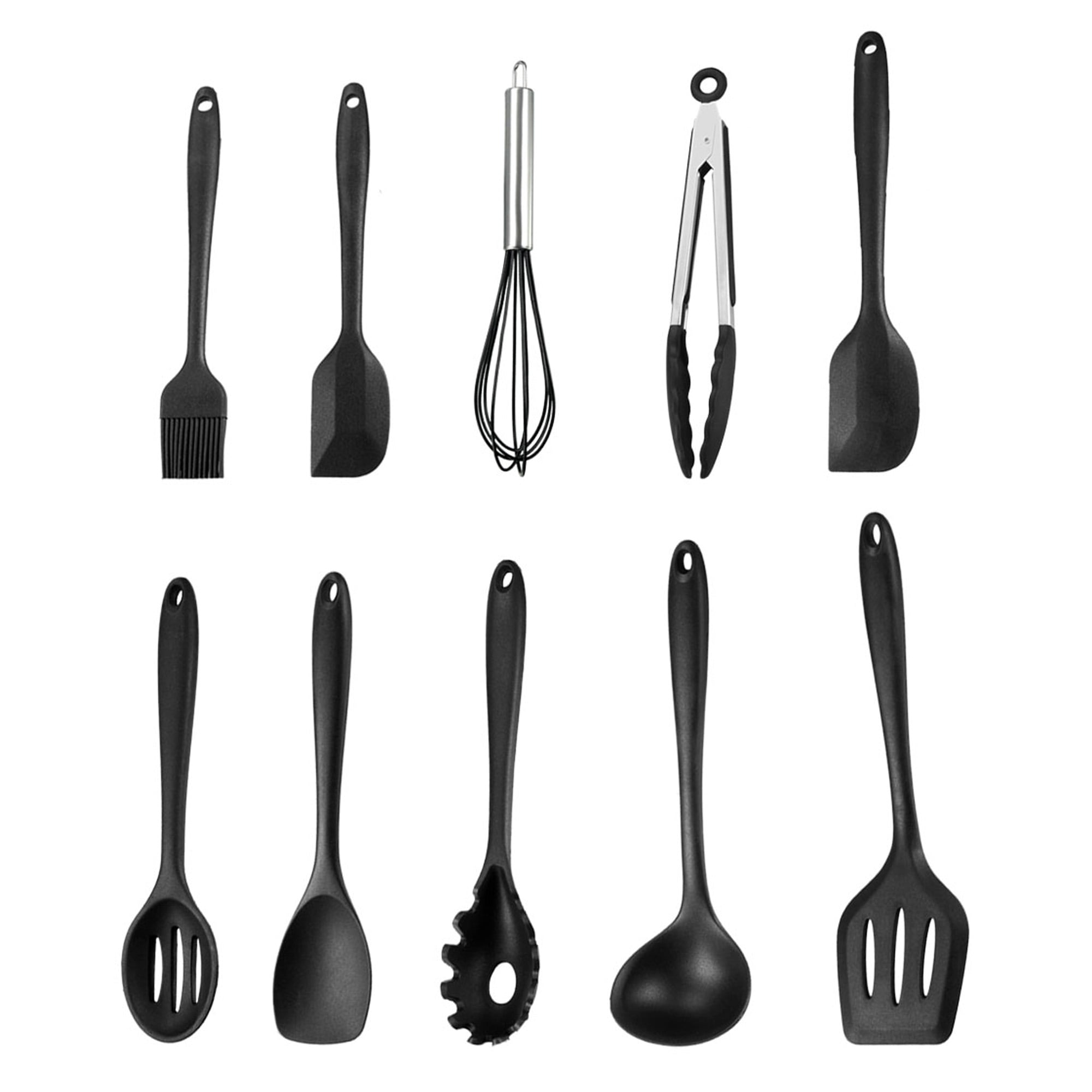 Kitchen Utensil Set 10 in 1 Silicone Cooking Utensils. for Nonstick