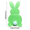 thumbnail image 3 of Set of 4 Bunny Flatware Holders - Easter Cutlery Bags with Tail, Cute Bunny-Shaped Utensil Holders for Table Decoration, Easy to Slide in Knives and Forks, Perfect for Easter Party Dinner(Green), 3 of 7
