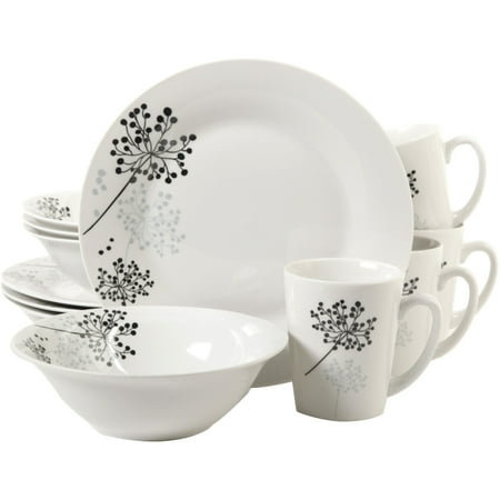 Gibson Home Netherwood 12 Piece Dinnerware Set, White - 9