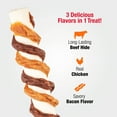 thumbnail image 4 of Good ‘n’ Fun Triple Flavor Crunch Rolls, Rawhide Chews for All Dogs, Real Chicken & Bacon, 5 Count, 4 of 10