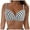 White, variant on TTUHYWXI String Bikini Tops for Women Criss Cross Adjustable Swimsuit Tops (Light Purple, S)