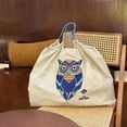 thumbnail image 3 of Diseño de nicho de bordado, bolso de mano ecológico, bolso de compras de nailon, bolso de mano, 3 of 6