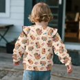 thumbnail image 4 of Yuyamidu Toddler Girls Cute Capybara Sweatshirt Size 2-3t Casual Lightweight Pullover Sweatshirts Ruffle Long Sleeve Tops, 4 of 8