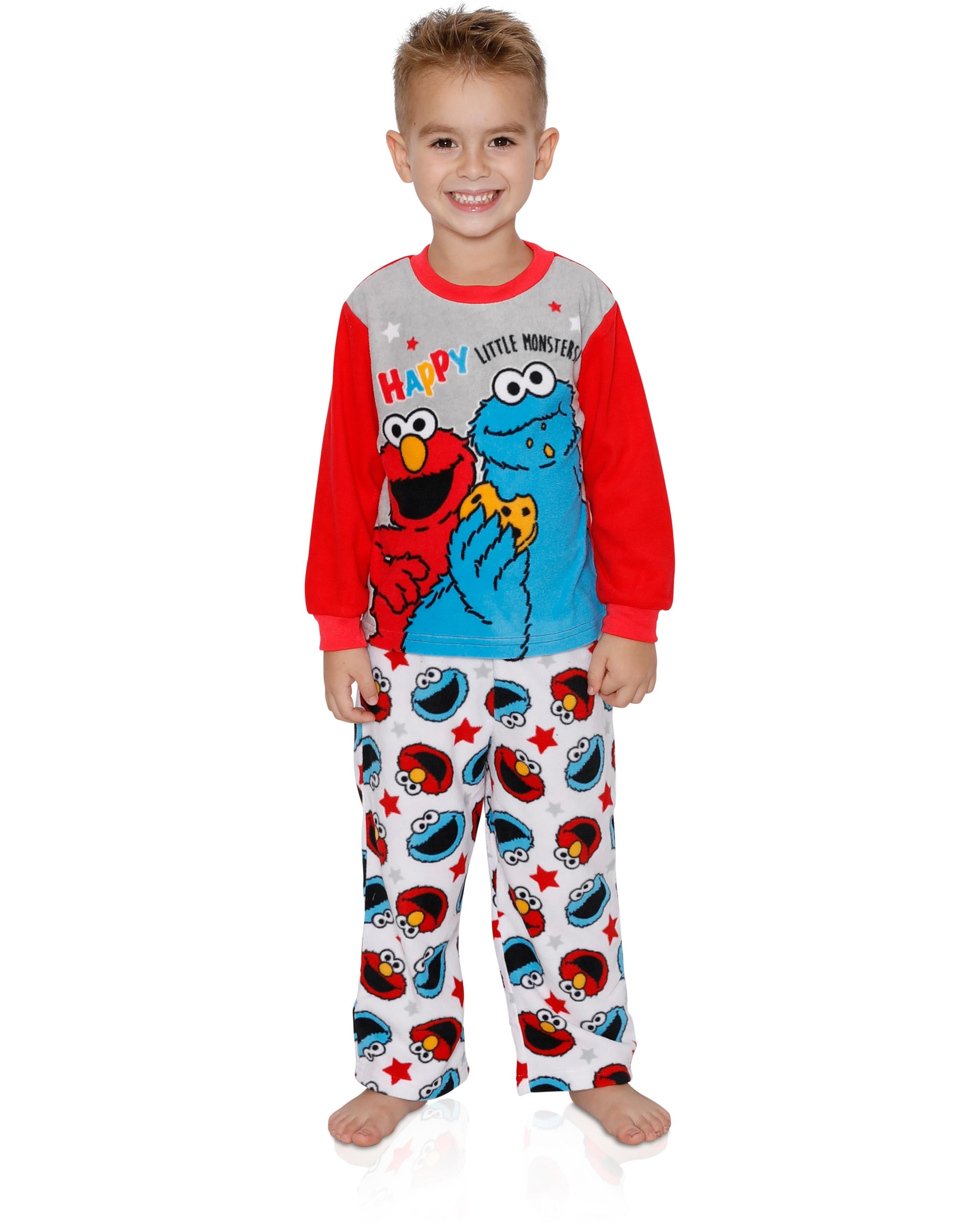 Elmo Pajamas 2 pcs Set Baby Toddler Kid's Boys Girls Sleepwear Sesame Street 