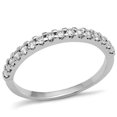 thumbnail image 1 of Alamode 3W1232-7 Women Rhodium Brass Ring with AAA Grade CZ in Clear - Size 7, 1 of 1