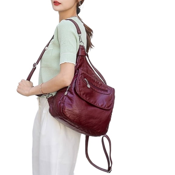 Functional Travel Backpack for Women Shoulder Bag with Multi Pocket and Adjustable Strap