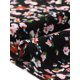 thumbnail image 5 of Blusas de verano casuales de mujer Agnes Orinda en talla grande, con estampado floral, cuello en V con volantes y mangas cortas abullonadas, 2X negro, 5 of 8