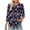 Purple Tops for Women_e, variant on CYMMPU Business Work Blouses Fashion Tunic Tops Shirts Basic Tees Vintage Summer Fall Crewneck Floral Printed 3/4 Length Sleeve 2025 Clothes for Women Pink S