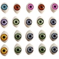 thumbnail image 1 of Exceart 100pcs Oval Doll Eyes Resin Craft Eyes-hollow Doll Bear Craft Eyes Realistic Plastic Fake Ey, 1 of 5