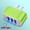 Green, variant on 3-Port USB Wall Charger, 3.1A Fast Charging Block, Multi-Device & LED Indicator, Phone Charger, Travel Adapter, for Android Smartphones 2.4"(Blue)