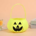 thumbnail image 5 of Halloween Pumpkin Candy Bags for Kids, Trick or Treat, Non-Woven Pumpkin Buckets Trick or Treat Bags Holder Handbag for Kids Costume Party Favors Supplies, 5 of 6