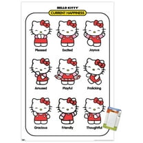 Hello Kitty - Current Happiness Wall Poster, 22.375" x 34"