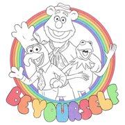 Junior's The Muppets Always Be Yourself Graphic Tee White Medium