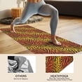 thumbnail image 4 of 74x26 Inch Yoga Towel, Sweat Absorbent Non-Slip Mat for Hot Yoga, Pilates & Fitness,Tiger Striped Gradient Orange Pattern, 4 of 5