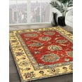 thumbnail image 2 of Ahgly Company Indoor Rectangle Abstract Metallic Gold Oriental Area Rugs, 8' x 12', 2 of 6