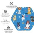 thumbnail image 3 of Yiaed Cute Dogs Print Leather Coasters for Drinks - Cup Coasters Coffee Table Kitchen Table Bar, Home & Office Gifts Handmade Drink Coasters-Hexagon, 3 of 6